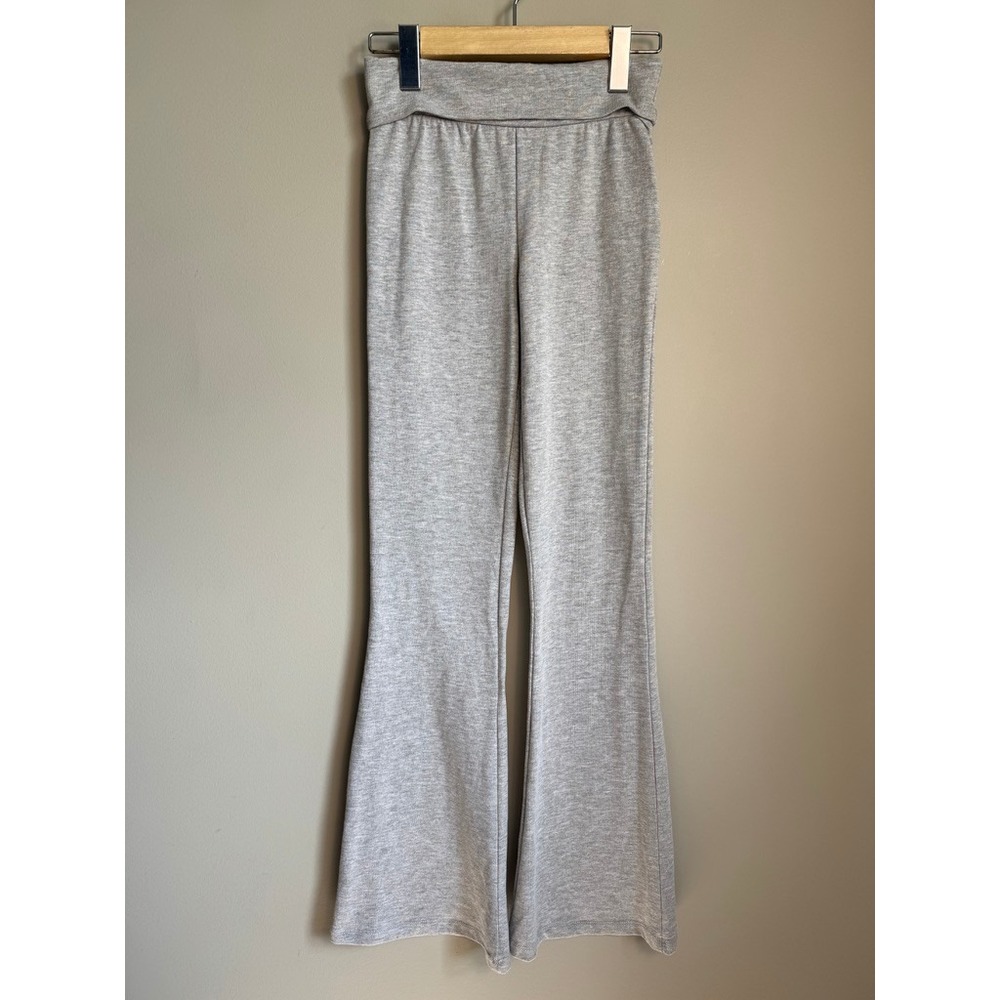 ZARA Flare Leggings Girls 13-14 Heather Gray Casual Comfy Minimalist School Chic